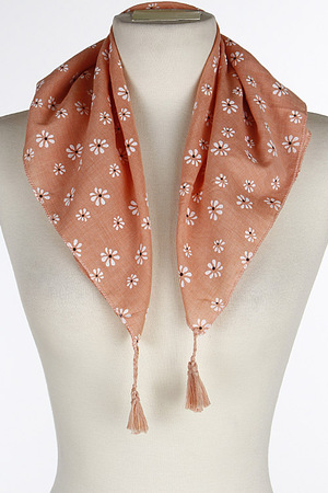 Cute Daily Scarf With Flower Details 7BBD